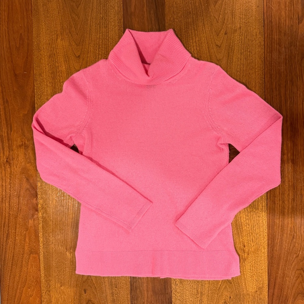 Tahari Pink Sweater 100% Cashmere